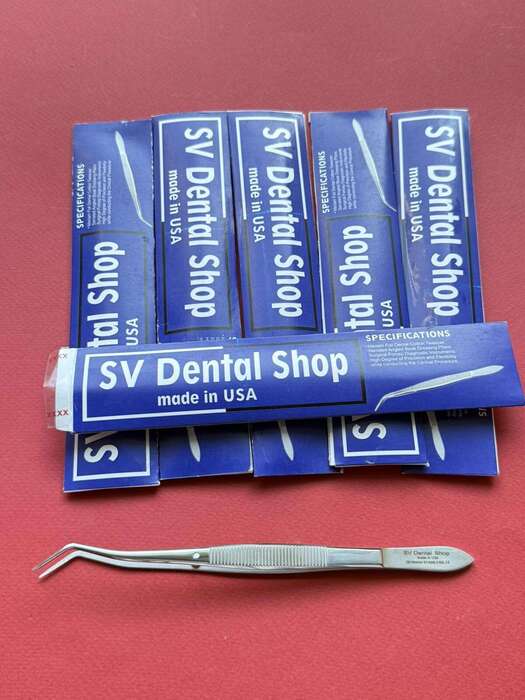 Комплект анатомічних пінцетів Sv Dental Shop(USA)6шт літній розпродаж! Zooble.com.ua