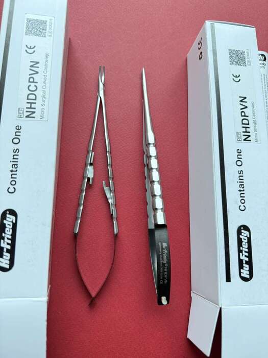 Комплект голкотримачів Hu-friedy 18cmпрямий та вигнутий NHDPVN+NHDCPVN TOP! USA Zooble.com.ua