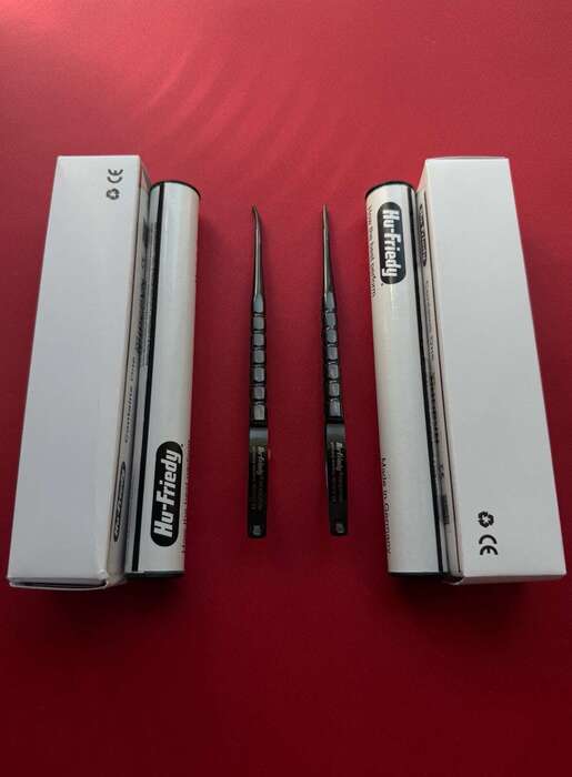 Комплект голкотримачів Hu-friedy 18cmпрямий та вигнутий NHDPVN+NHDCPVN TOP! USA Zooble.com.ua