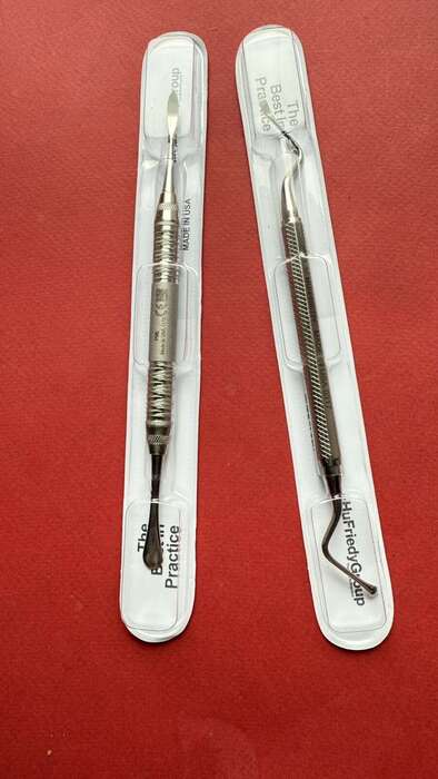 Комплект Hu-friedy: Кюретажна ложка+распатор! США оригінал! Zooble.com.ua