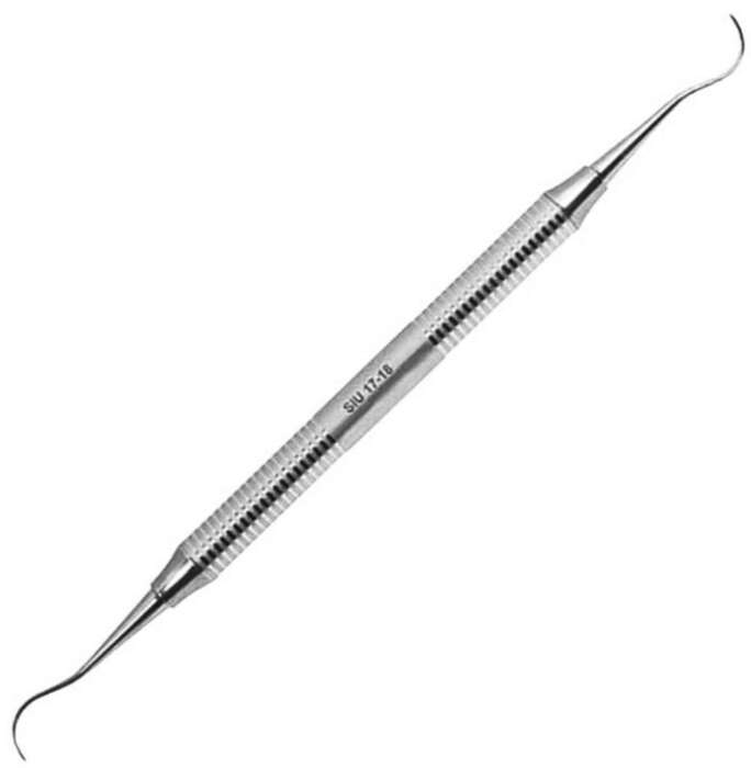Кюрета Universal IU 17-18, металическая ручка, двухсторонняя(Юж.Корея) Zooble.com.ua