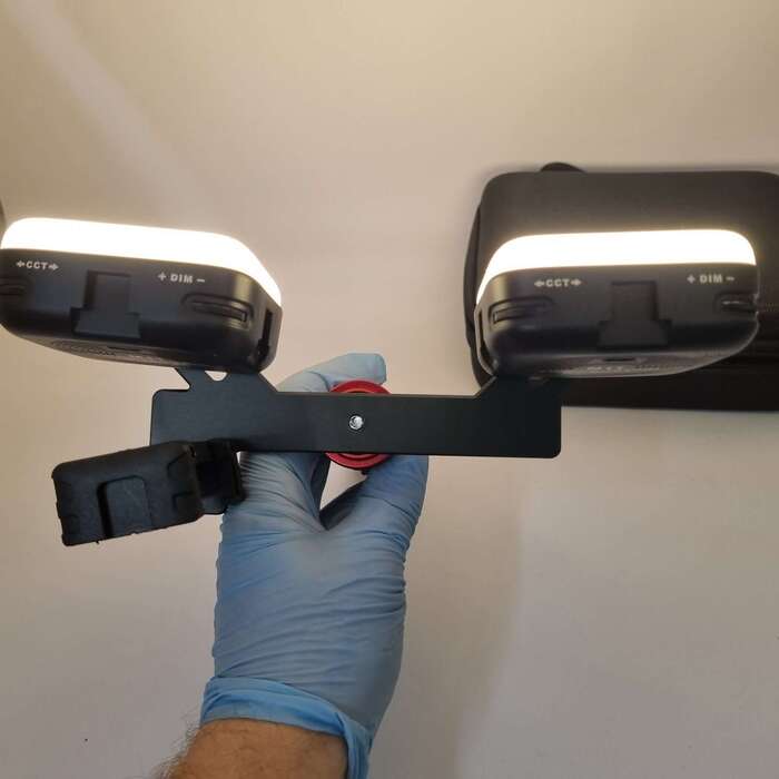 Лампа для дентального фото подвійна Стоматологічний макроспалах Подсветка для дентального фото Zooble.com.ua