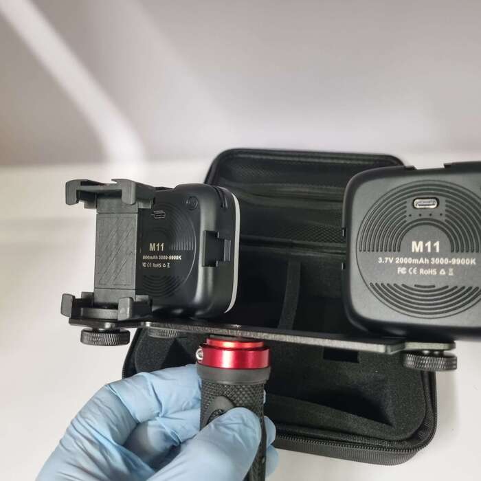 Лампа для дентального фото подвійна Стоматологічний макроспалах Подсветка для дентального фото Zooble.com.ua