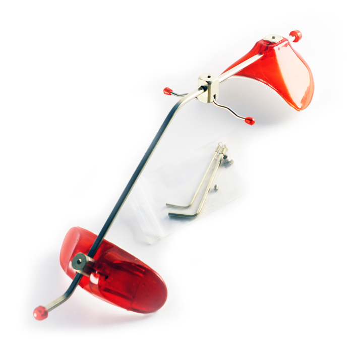 Лицевая одноосная маска Elegant (синяя, красная) Zooble.com.ua