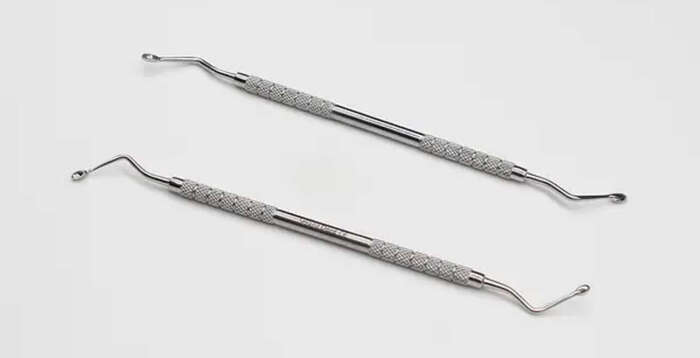 Ложка кюретажна за Hemingway-martin, двостороння. У наборі 2 шт. – середня і мала(Пакистан) Zooble.com.ua