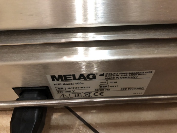Машина для крафтопакування Melag 100+ 2015 р., в користуванні не були, привезені з Нідерландів Zooble.com.ua