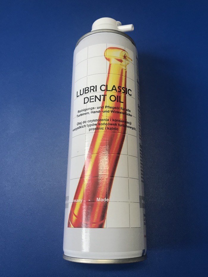 Масло для очищення і змазування наконечників LUBRI CLASSIC DENT OIL. Made in Germany. 500ml Zooble.com.ua