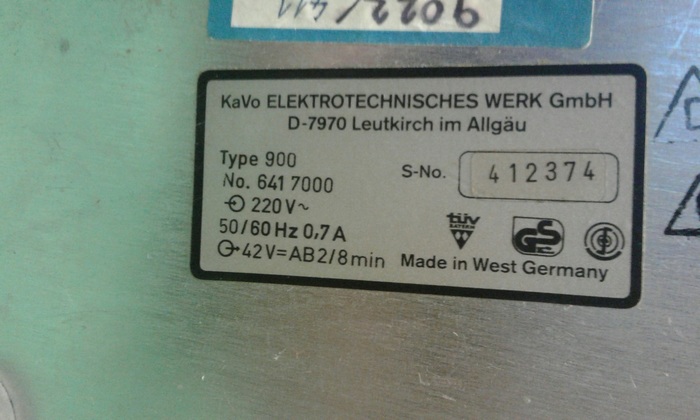 Мотор зуботехнический KaVo K-9 25.000 об/мин. производство Германия Zooble.com.ua