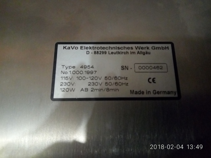 Мотор зуботехнический KaVo K4 30 000 об./мин Zooble.com.ua