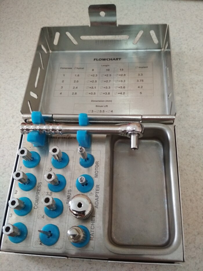 Набір для розщеплення кістки. Стан нового. Користувався два рази. Продаю, маю іншу систему. Zooble.com.ua