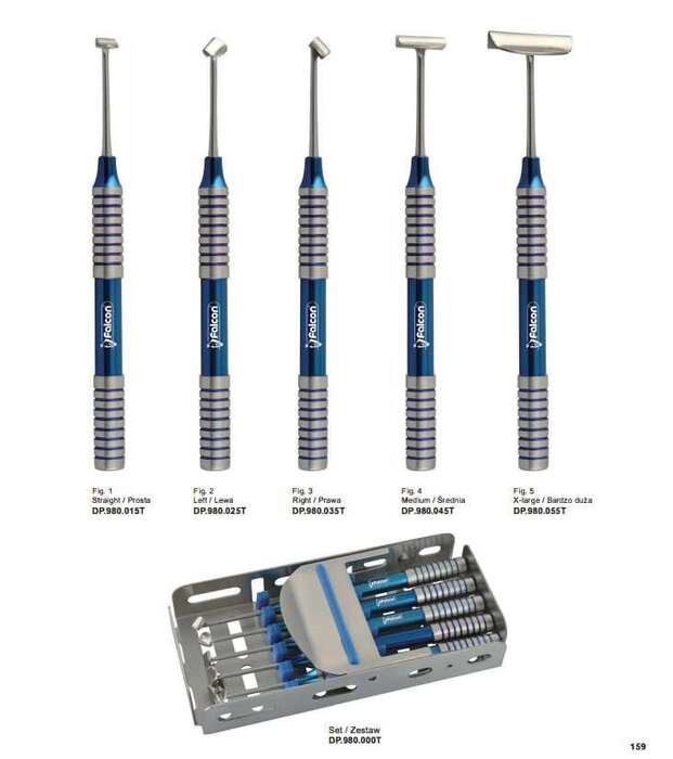 Набір інструментів для окістя Falcon (DP.980.000Т) набір 5шт Zooble.com.ua