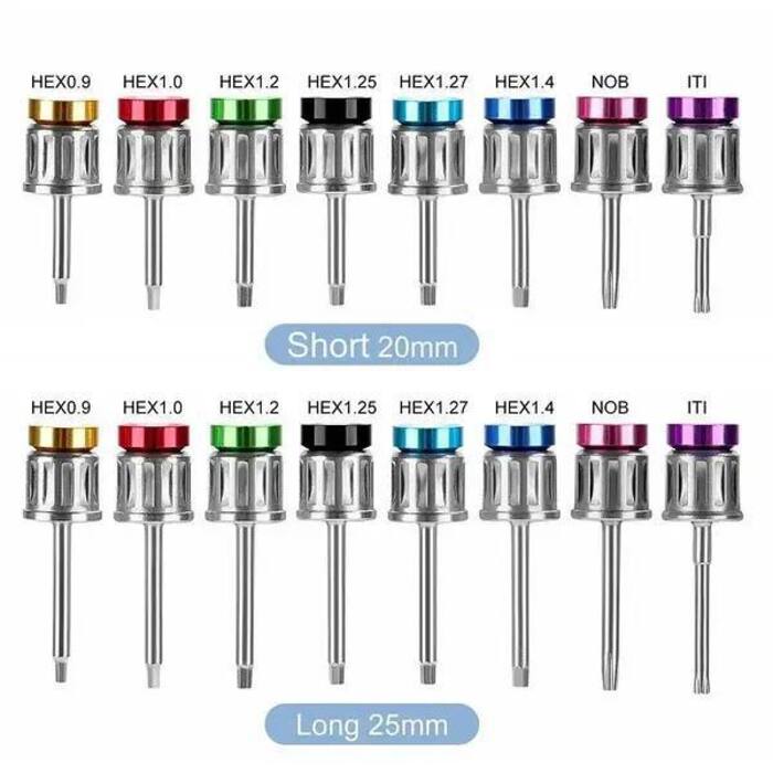 Набір ключів для імлантів 16шт +динамометричний ключ 10-70Ncm Zooble.com.ua