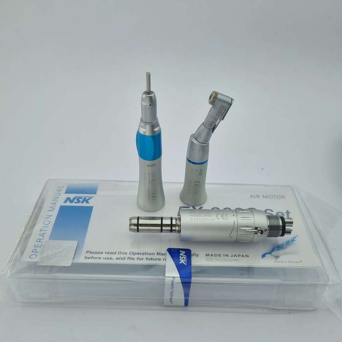 Набір наконечників Кутовий наконечник + Прямий наконечник + Мікромотор пневматичний (3шт)EX-203Set Zooble.com.ua