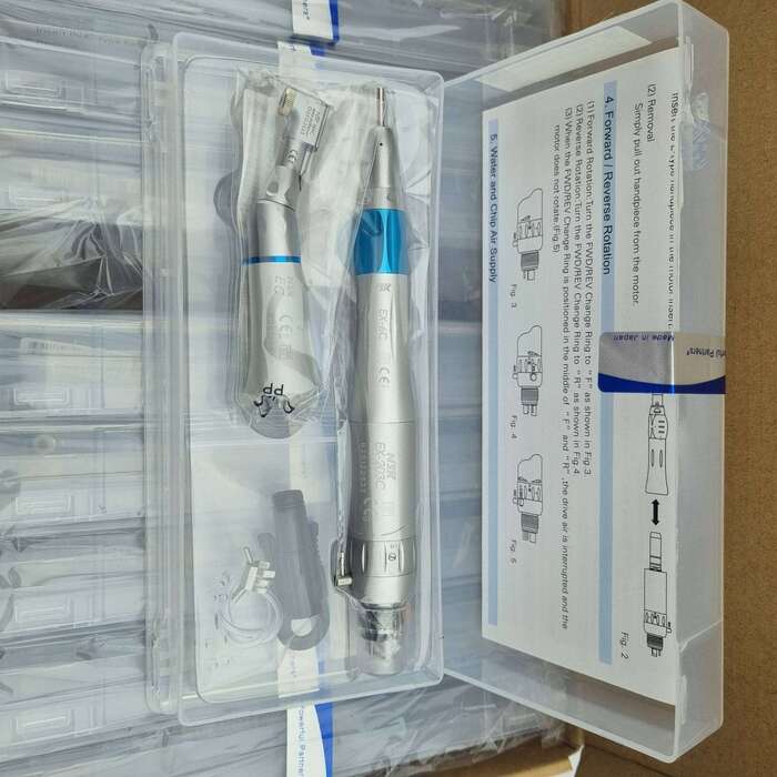 Набір наконечників Кутовий наконечник + Прямий наконечник + Мікромотор пневматичний (3шт)EX-203Set Zooble.com.ua