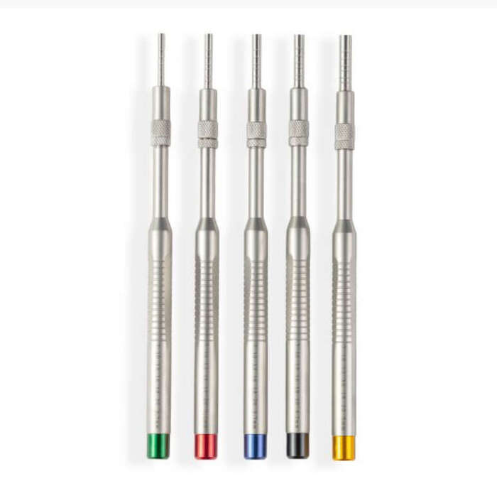 Набір остеотомів (вигнуті/увігнуті) 5шт DE-1655 Asim на складі! Zooble.com.ua