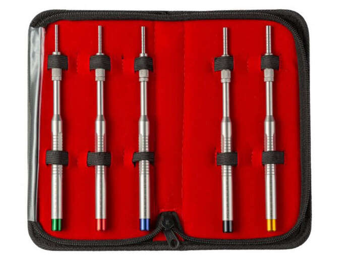 Набір остеотомів (вигнуті/увігнуті) 5шт DE-1655 Asim на складі! Zooble.com.ua