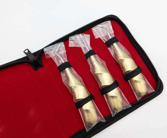 Набір стоматологічних елеваторів (люксаторів) для видалення коренів, 3 шт елеватори Zooble.com.ua