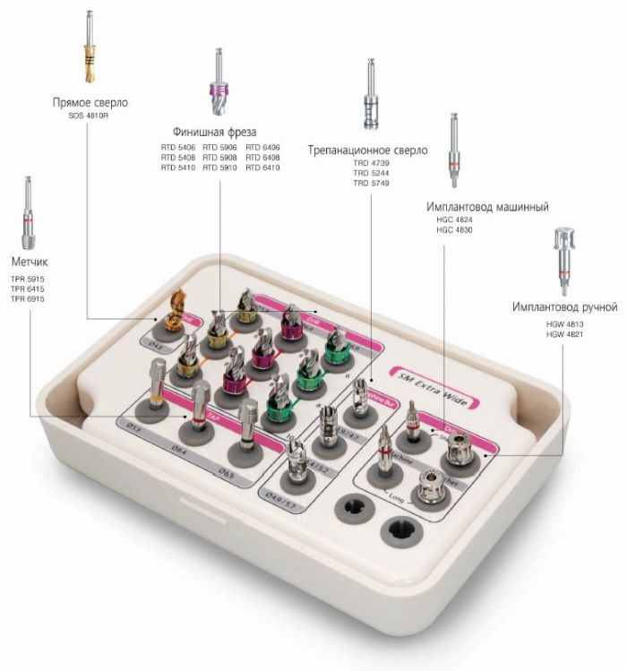 Набор инструментов для имплантологии SM-Extra Wide Kit, Dio (Корея). Полная комплектация. В хорошем состоянии. Zooble.com.ua