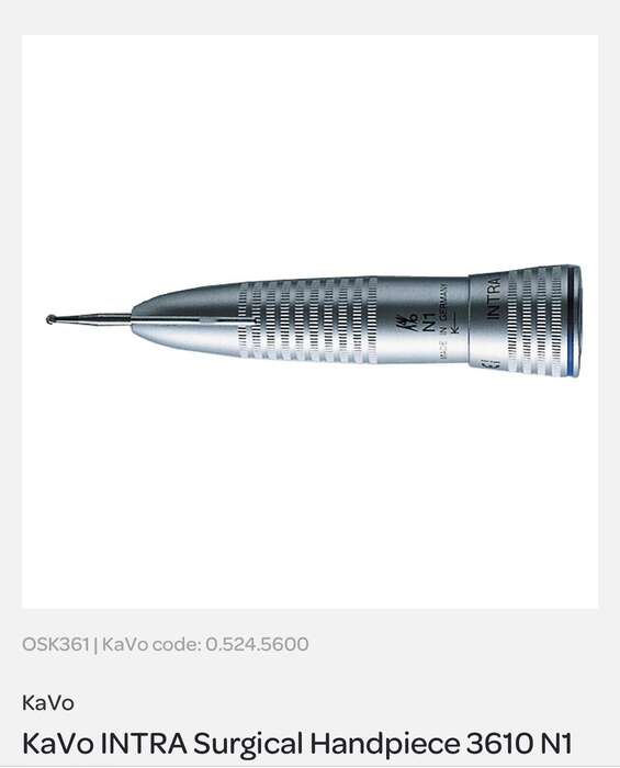 Наконечник хірургічний Kavo Intra Surgical Handpiece.Оригінал .З Нідерландів . Ціна 450 є 0955534567 Zooble.com.ua