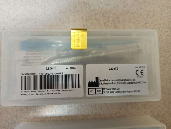 Наконечники стоматологічні турбінні Delma (Делма) терапевтичні, ортопедичні Zooble.com.ua