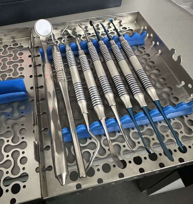 New ! Набір з касетою Tillid Dental(распатор ,дзеркало тримач для лез) ціну уточнюйте! Дизайн касети :Hu-friedy! Zooble.com.ua