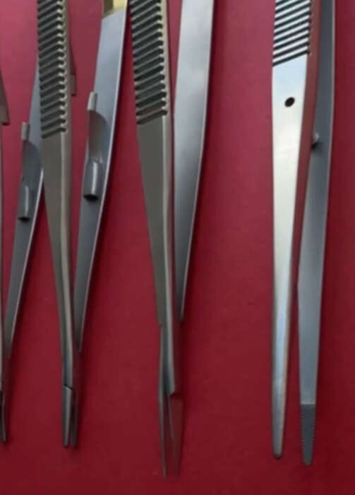 New!SV DENTAL Castroviejo набір з 4 інструментів 18 см карбід вольфраму 1 шовніножиці , 2 голкотримача, Пінцет Zooble.com.ua