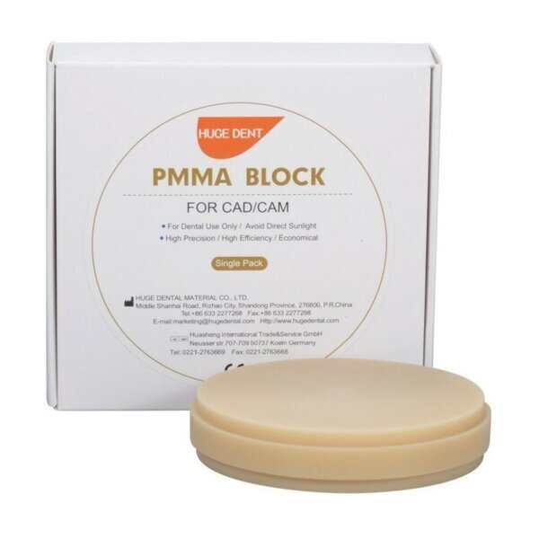 НОВЫЕ Блоки пластмассы: HUGE DENT PMMA Block A3(20мм),А2 (20мм);Zotion PMMA Block A2 (16,20мм) ,А3(16,20мм) Zooble.com.ua