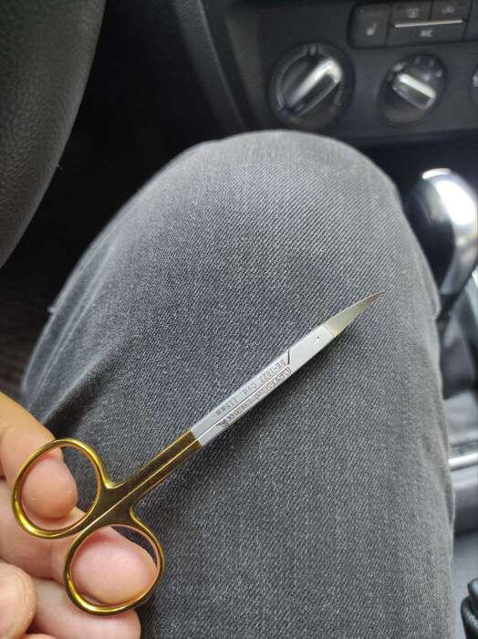 Ножиці для роботи з м якими тканинами 11.5см Asim medical China, cклад! Zooble.com.ua