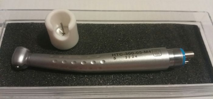 НОВОРІЧНА АКЦІЯ!!! НТС-300-05 М4 СЗМ зі сталевими підшипниками, наконечник турбінний для змішаного прийому, з штовхачем Zooble.com.ua