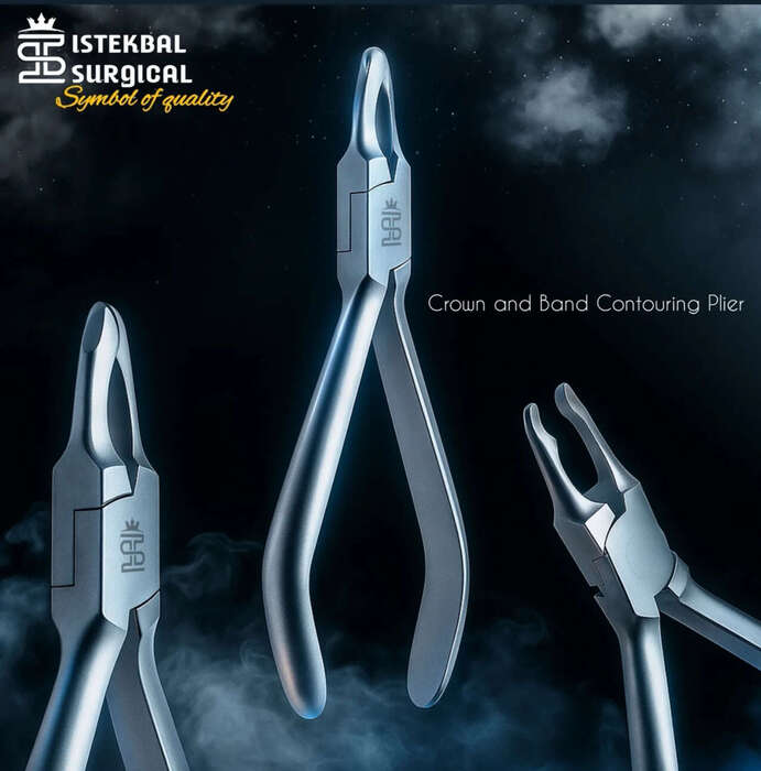 ортодонтичні щипці для моделювання коронок та кілець (Crown and Band Contouring Plier). INSTEKBAL SURGICAL(Пакистан) Zooble.com.ua