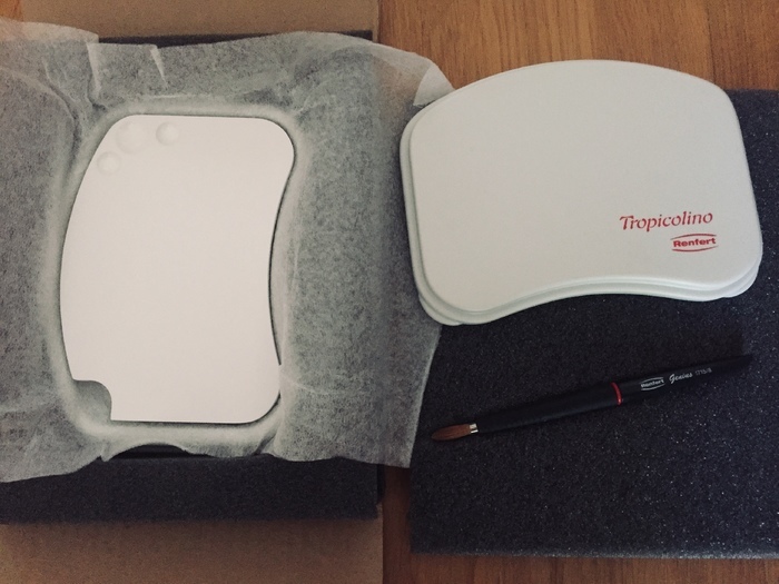 ПАЛІТРА ДЛЯ ЗМІШУВАННЯ КЕРАМІКИ ТРОПІКОЛІНО МАЛА РЕНФЕРТ(Renfert) с Кистью! Новое, с коробками Zooble.com.ua