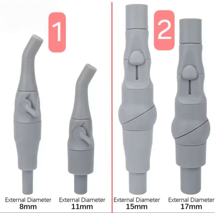 Перехідник для шланга Насадка слюновідсмоктувача стоматологічна Наконечникшланга пилососа на стоматустановку Zooble.com.ua