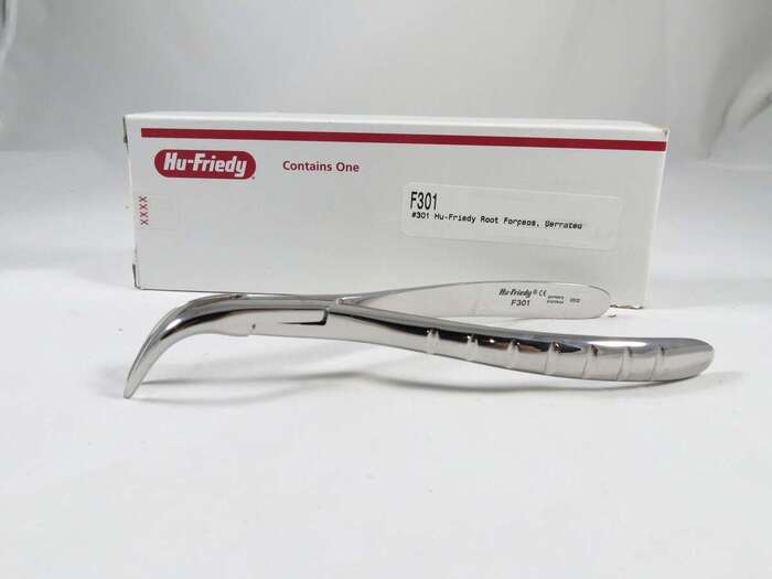 Пінцет(щипці) кореневі F301HU-FRIEDY/Dental 301 Root Forceps Serrated F301 HU FRIEDY Zooble.com.ua