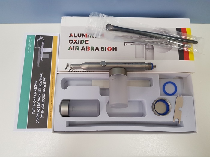 Піскоструйка металева стоматологічна з Подачею Води !!! Роз`єм 4М +додатковий носик Zooble.com.ua