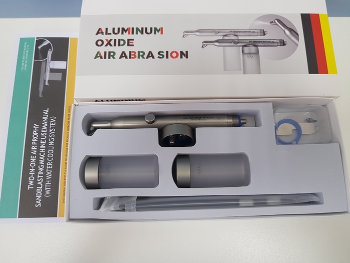 Піскоструйка металева стоматологічна з Подачею Води !!! Роз`єм 4М +додатковий носик Zooble.com.ua