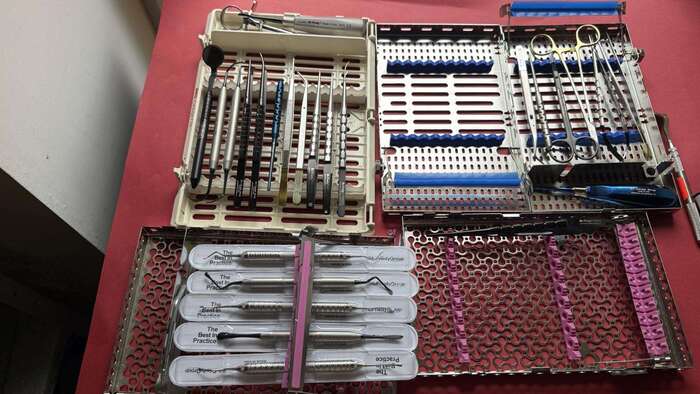 Комплект для хірурга від Hu-friedy з голкотримачами,ножицями,тунельними та кюретажними ложками,лезами,синуса тощо!! Zooble.com.ua