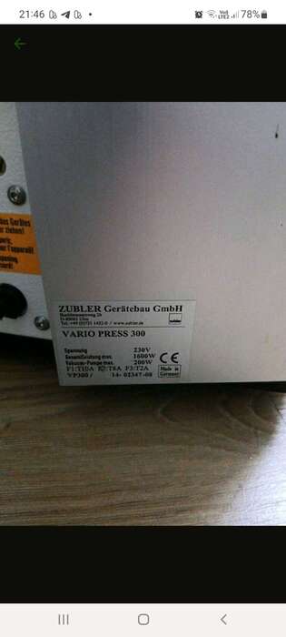 Продам піч ZublerVario press 300., Досить добротний стан , виробник -Німеччина. Zooble.com.ua