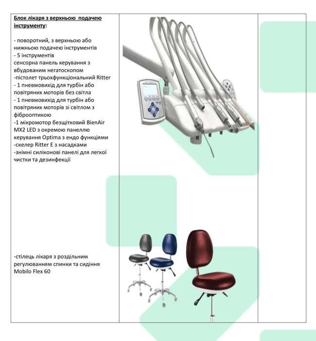 Продам стоматологічну установку, не була в роботі, всі деталі по телефону Zooble.com.ua