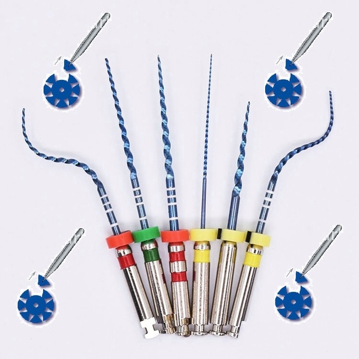 Профайлы никель титановые файлы с памятью NiTi Glin soco файли машинные машинні binco Ендофайли + подарок safety disk Zooble.com.ua