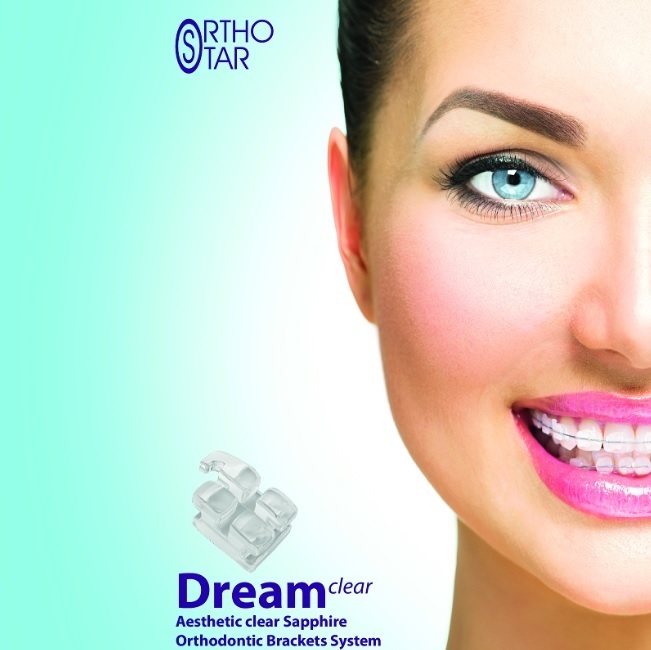 Сапфировые брекеты DREAM CLEAR 018` 20 шт. и 020` 20 шт. Zooble.com.ua