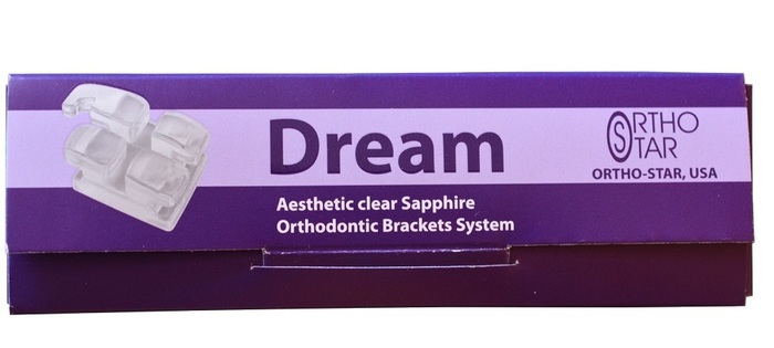 Сапфировые брекеты DREAM CLEAR 018` 20 шт. и 020` 20 шт. Zooble.com.ua