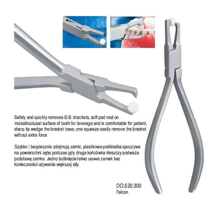 Щипці ортодонтичні для видалення брекетів FALCON (DO.520.300) Zooble.com.ua