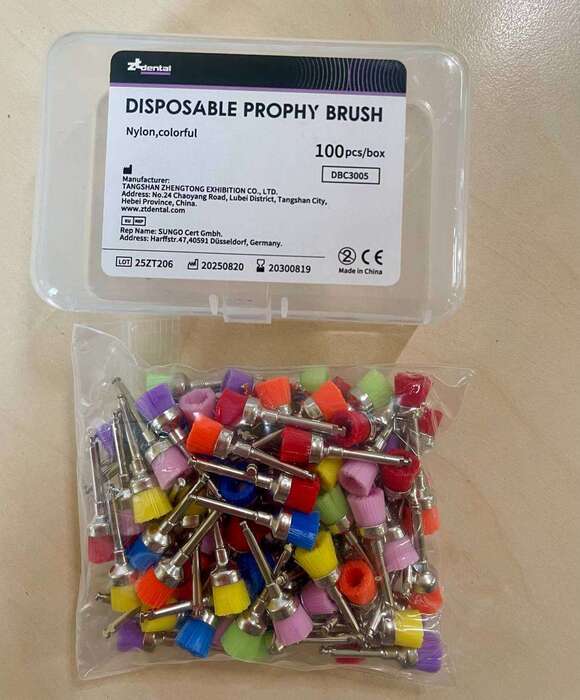 Щіточки нейлонові для полірування ZTDental 10грн за 1 шт Zooble.com.ua