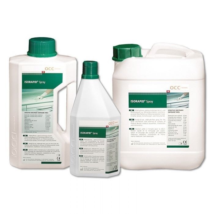Спиртовое средство для дезинфекции и чистки медицинского оборудования и приборов. OCC ISORAPID LIQUID (1L) Zooble.com.ua