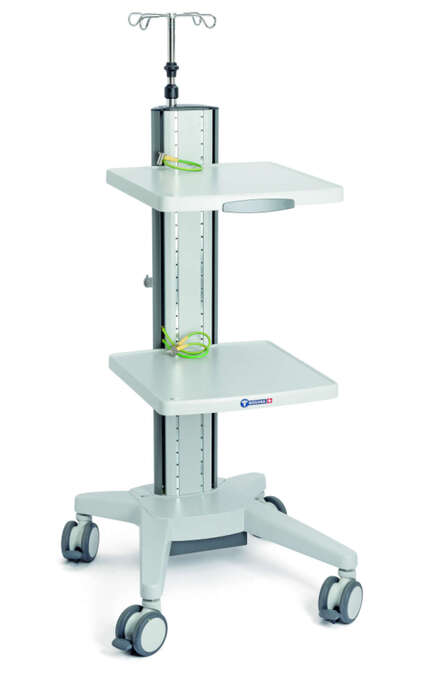 Стійка Vexio Card Trolley Premium `Sanicar`, металева, дві полички, без штативу (MEDICAL) Виробник :Nouvag(Швейцарія) Zooble.com.ua