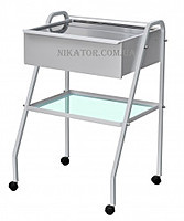 Столик манипуляционный СМ-3. Габаритные размеры СМ-3: (дл*гл*выс) 660*510*920 мм. Высота полок от пола – 425 и 775 мм Zooble.com.ua