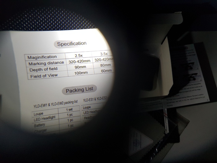 Стоматологические/хирургические бинокуляры ( 3.5х420мм. ) с автономным светом Колір Срібний або Чорний Zooble.com.ua