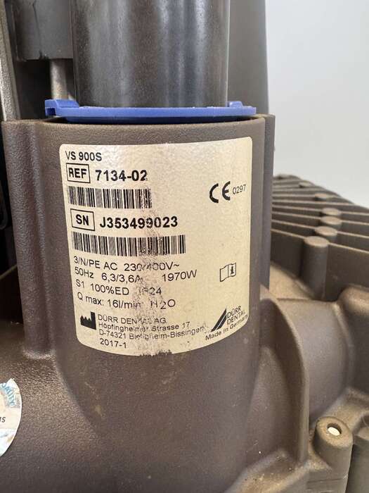 Стоматологічна Помпа DURR DENTAL VS900суха аспірація Розрахована на 4-5 установок Ціна 900€ 45900грн Zooble.com.ua