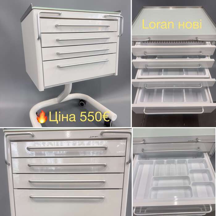 Стоматологічна тумба мобільна LORAN Виробник Розмір 50*50 висота 75см в наявності Zooble.com.ua