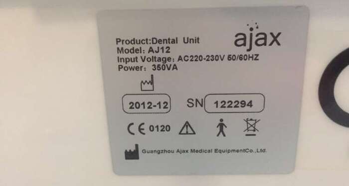 Стоматологічна установка Ajax 12 верхня подача .Блок лікаря ,блок для асистента ,крісло для лікаря Zooble.com.ua